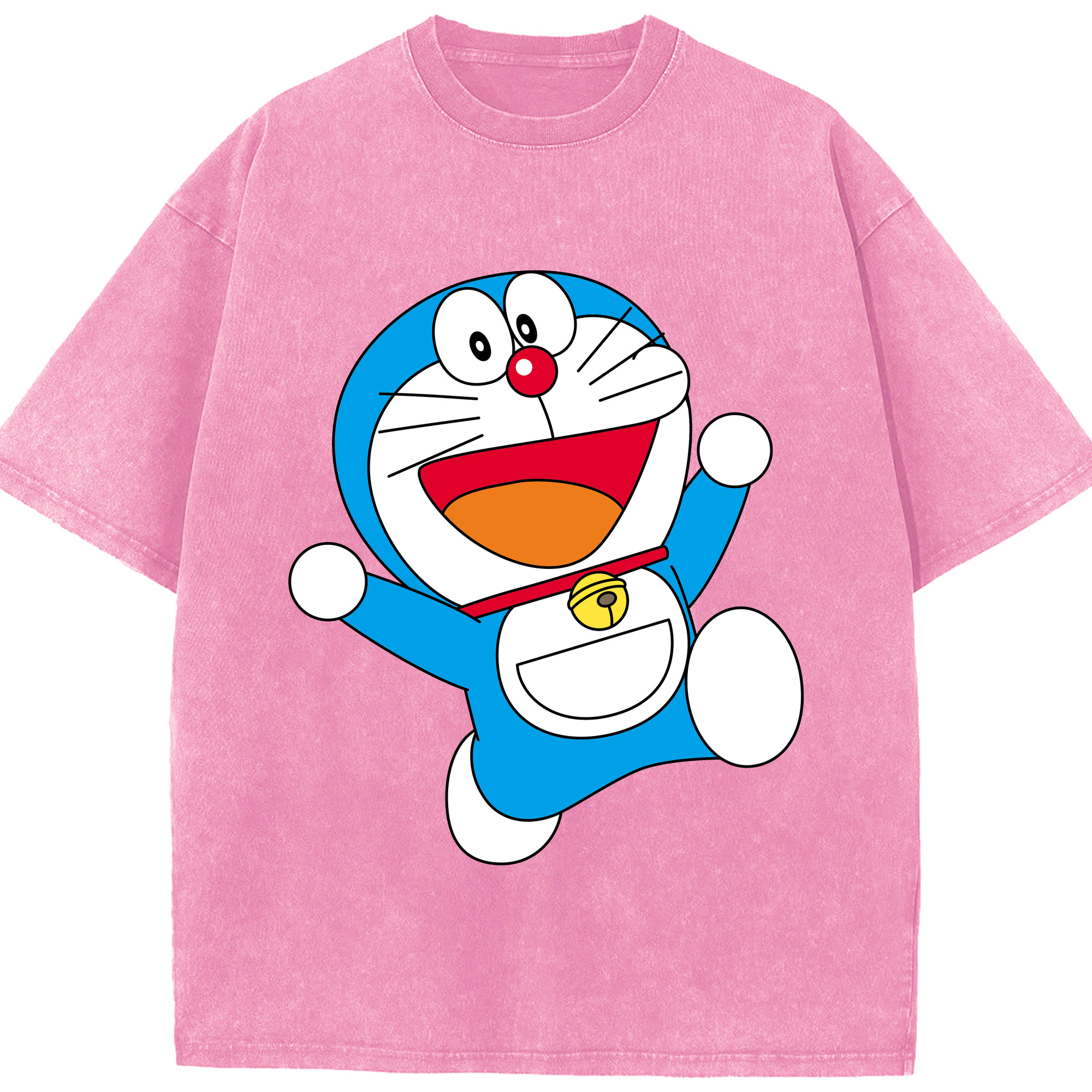 （画像用） ドラえもん Doraemon 綿100% ヴィンテージ風 半袖Tシャツ（フロントプリント）